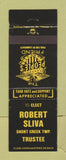 Matchbook Cover - Robert Sliva Short Creek Township Election OH EDITED WEAR