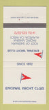 Matchbook Cover - Encinal Yacht Club Alameda CA 30 Strike