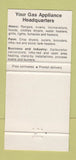 Matchbook Cover - Pyrofax Gas 30 Strike