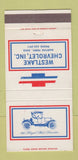 Matchbook Cover - Westlake Chevrolet Martins Ferry OH 30 Strike