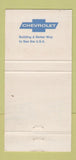 Matchbook Cover - Westlake Chevrolet Martins Ferry OH 30 Strike