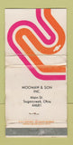 Matchbook Cover - Chevrolet Mooman Son Sugarcreek OH WORN 30 Strike