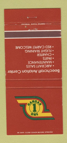 Matchbook Cover - Hangar One Beechwood Aviation Center Atlanta 30 Strike