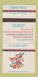 Matchbook Cover - Case De Pico Mexican Restaurant San Diego CA 30 Strike