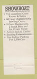 Matchbook Cover - Showboat Hotel Casino Atlantic City NJ bowling 30 Strike