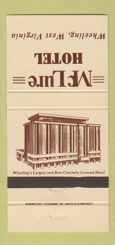Matchbook Cover - McLure Hotel Wheeling WV 30 Strike