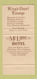 Matchbook Cover - McLure Hotel Wheeling WV 30 Strike