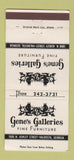 Matchbook Cover - Gene's Furniture Galleries Valdosta GA WEAR 30 Strike