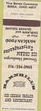 Matchbook Cover - Barnhill's Ice Cream Parlor Brea OH
