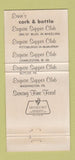 Matchbook Cover - Ernie's Cork and Bottle Wheeling WV 30 Strike