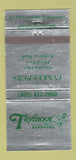 Matchbook Cover - Taymoor Gibbes Beach Barbados 30 Strike