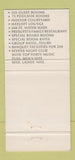 Matchbook Cover - Seven Oaks Motor Inn Regina SK 30 Strike