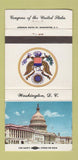 Matchbook Cover - US Congress Joel Broyhill VA 30 Strike
