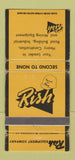 Matchbook Cover - Rish Tractors WORN 30 Strike