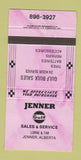 Matchbook Cover - Jenner Gulf oil gas Jenner AB 30 Strike