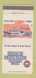Matchbook Cover - Gulf oil gas Oehmig Motel Greenville SC 30 Strike