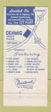 Matchbook Cover - Gulf oil gas Oehmig Motel Greenville SC 30 Strike