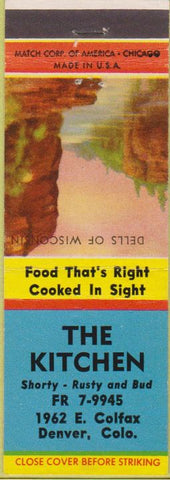 Matchbook Cover - The Kitchen Restaurant Denver CO