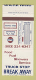 Matchbook Cover - Gulf oil gas Truck Stop Break Away 30 Strike