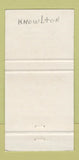 Matchbook Cover - Panorama Motel Esso oil gas Woodstock NB GREEN WEAR 30 Strike