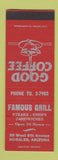 Matchbook Cover - Famous Grill Restaurant Nogales AZ SAMPLE WORN