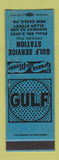Matchbook Cover - Gulf oil gas New Eagle PA SAMPLE WORN
