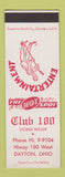 Matchbook Cover - Club 180 Dayton OH SAMPLE