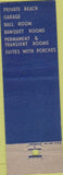 Matchbook Cover - Moraine On The Lake Highland Park IL