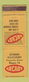 Matchbook Cover - Arcady Feed Durbin Hatchery Princeville IL WEAR