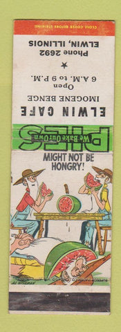 Matchbook Cover - Elwin Cafe IL hillbilly Imogene Benge