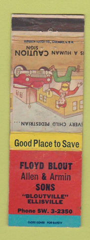 Matchbook Cover - Floyd Blount  Sons Ellisville IL WEAR