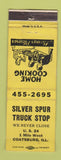 Matchbook Cover - Silver Spur Truck Stop Coatsburg IL WORN
