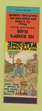 Matchbook Cover - Joe Bishop's Place Halstead KS hillbilly SAMPLE