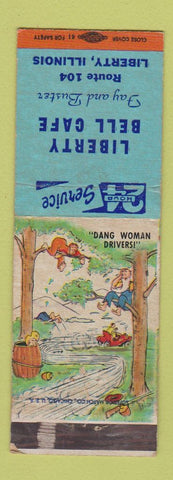 Matchbook Cover - Liberty Bell Cafe Liberty IL hillbilly WEAR