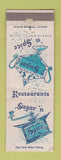 Matchbook Cover - Wugar n Spice Restaurants WEAR