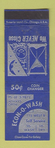 Matchbook Cover - Econ o Wash Laundry WEAR