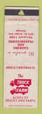 Matchbook Cover - The Truck Farm semi dealer Chicago IL POOR STRIKER WEAR
