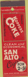 Matchbook Cover - San Alto Cigars Koppers Coke Chicago IL
