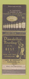 Matchbook Cover - Dandelles Bowling Kankakee IL girlie WEAR