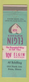 Matchbook Cover - Elgin Watches Al Schilling Pekin IL