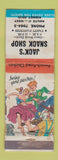 Matchbook Cover - Jack's Snack Shop Sidney OH hillbilly WEAR
