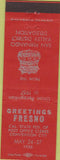 Matchbook Cover - Fresno CA State Fed Post Office Conv 1956