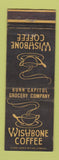 Matchbook Cover - Wishbone Coffee Bunn Capitol Grocery