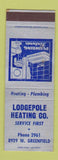 Matchbook Cover - Lodgepole Heating SAMPLE