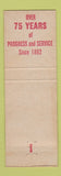 Matchbook Cover - Chas Todd Uniform Rental St Louis MO overalls