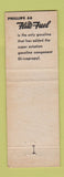 Matchbook Cover - Phillips 66 oil gas Greenville IL Beabout