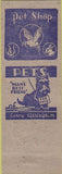 Matchbook Cover - Superior Pet Shop Cleveland OH