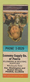 Matchbook Cover - Economy Supply Plumbing Heating Peoria IL