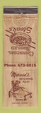 Matchbook Cover - Maroon's Hitching Post Restaurant