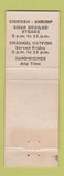 Matchbook Cover - Maroon's Hitching Post Restaurant